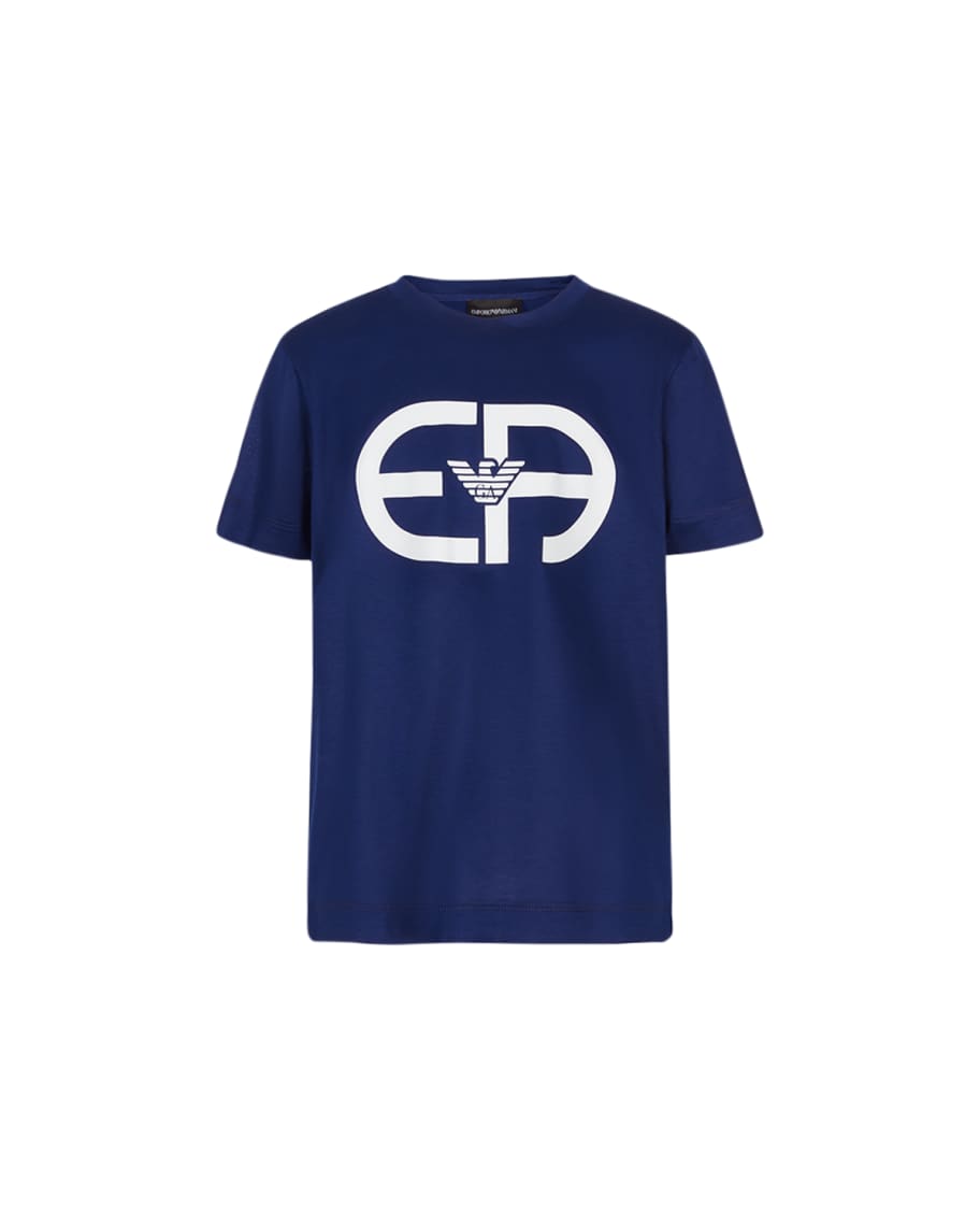 Emporio Armani Boy's Recreate Eagle Logo ShortSleeve TShirt, Size 4