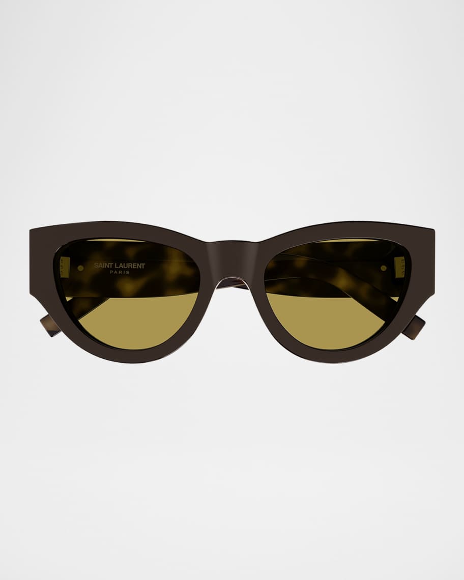 SAINT LAURENT キャットアイサングラス Amazon.com: Saint Laurent Women's Monogram Cat Eye
