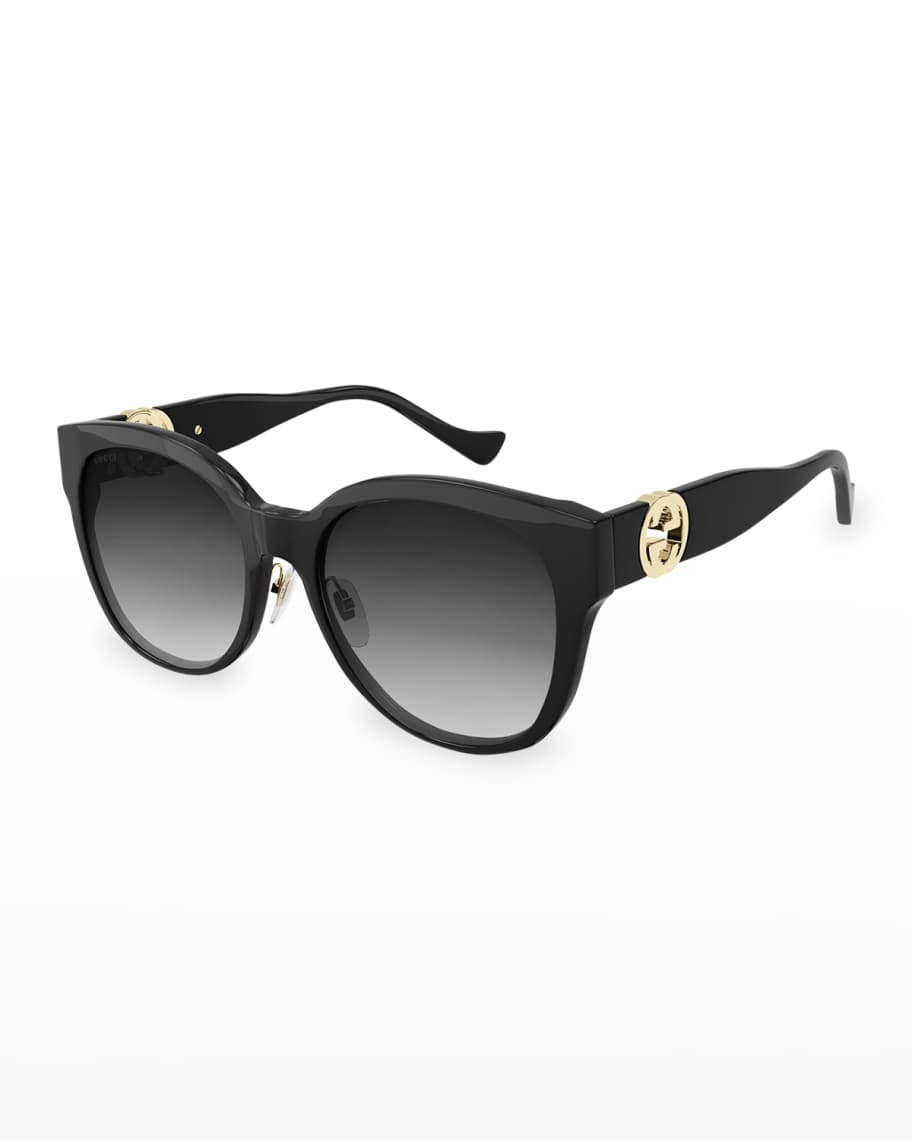 Gucci GG Injection Plastic Cat-Eye Sunglasses | Neiman Marcus