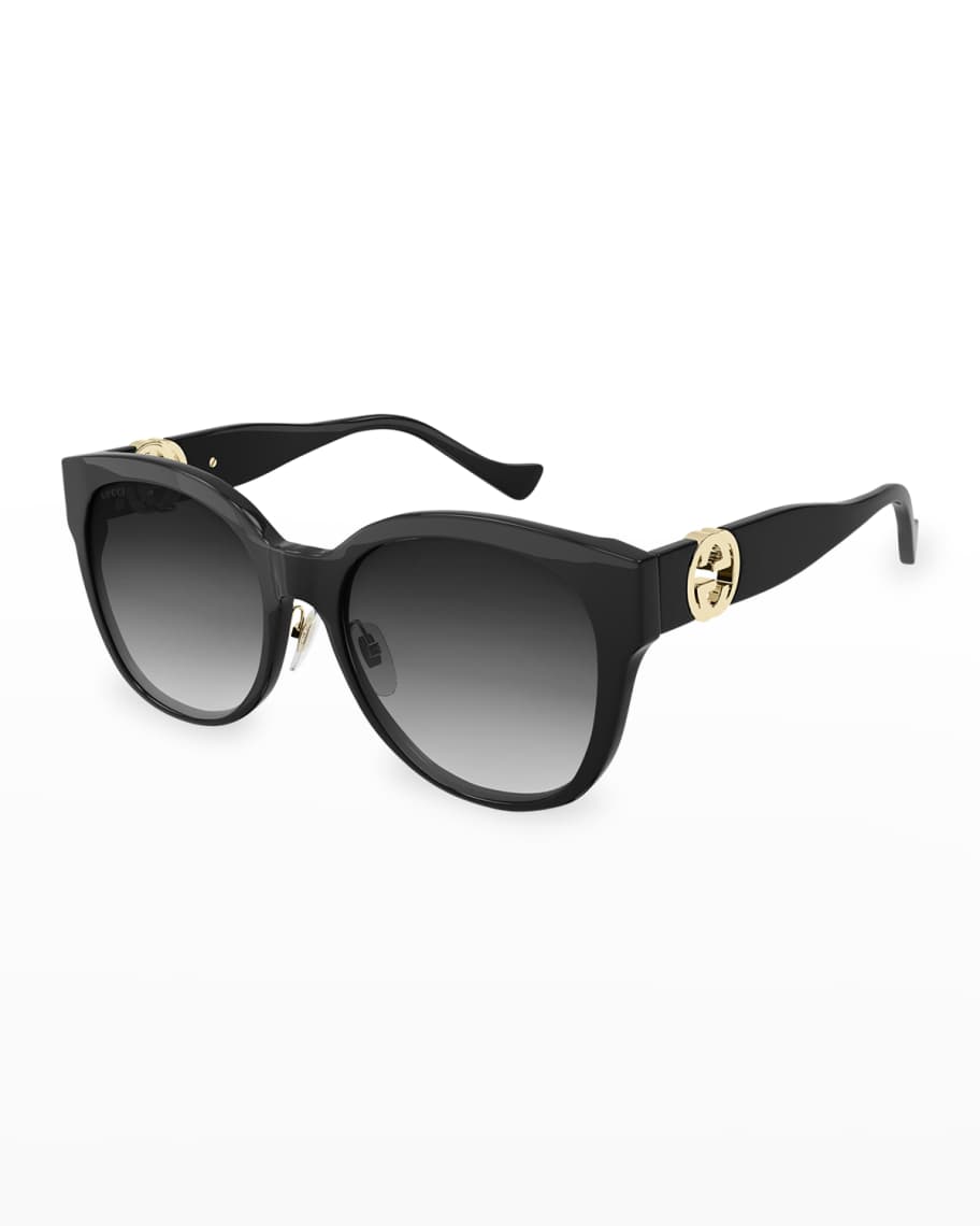 Gucci GG Injection Plastic CatEye Sunglasses Neiman Marcus