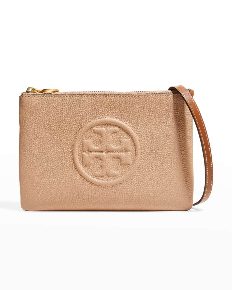 Tory Burch Perry Bombe Shearling Crossbody Bag - Brown for Women