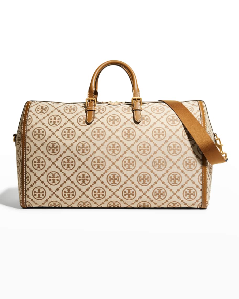 T Monogram Jacquard Oversized Barrel: Women's Handbags, Satchels