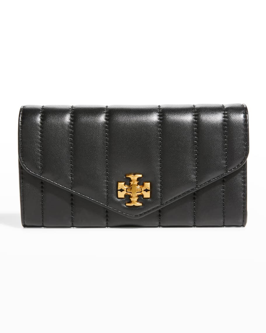 Kira Pebbled Medium Flap Wallet: Women's Designer Wallets | Tory Burch