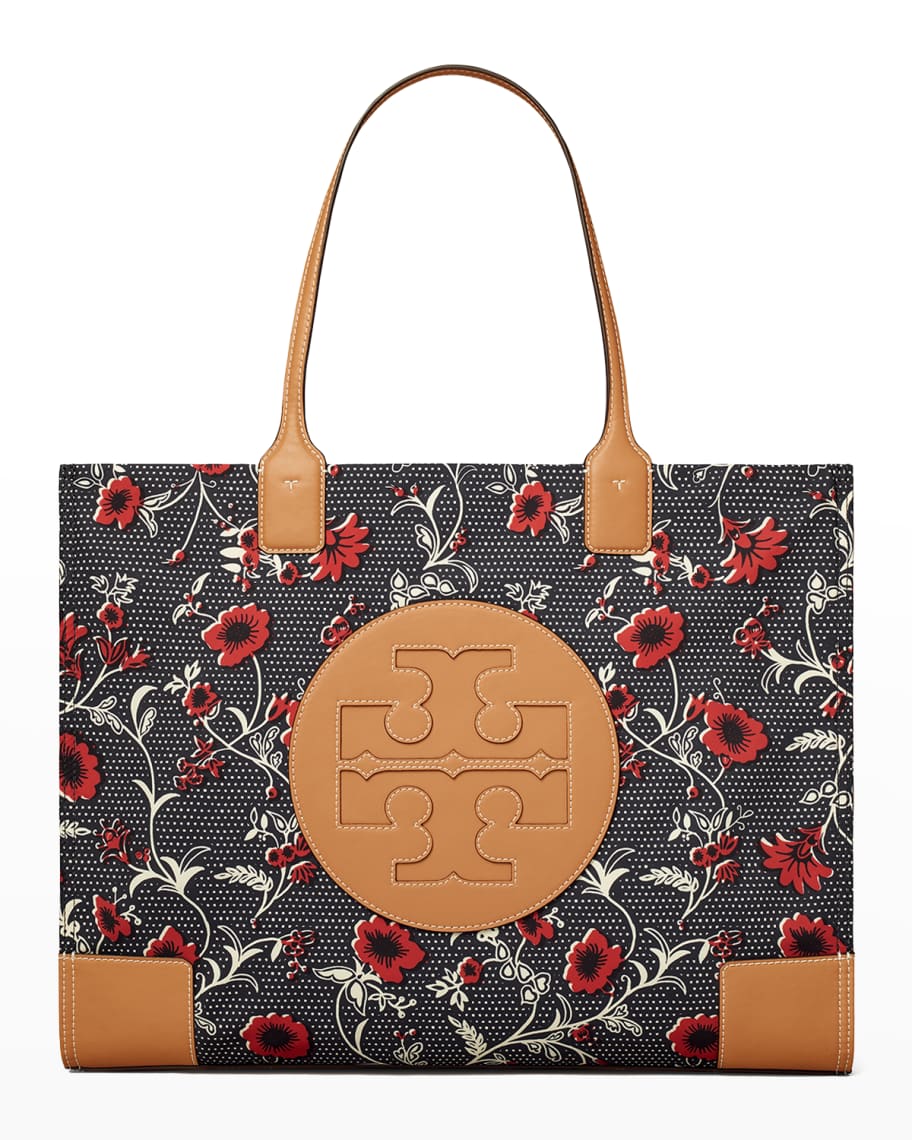 ★TORY BURCH★ELLA TOTE BAG★Polka Dot 88237 Tory Burch Ella Floral Polka-Dot Printed Shopper Tote Bag