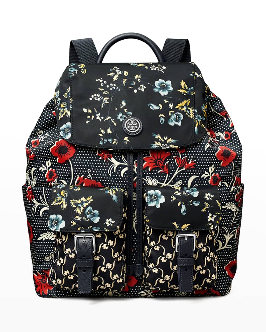 Tory burch floral backpack store