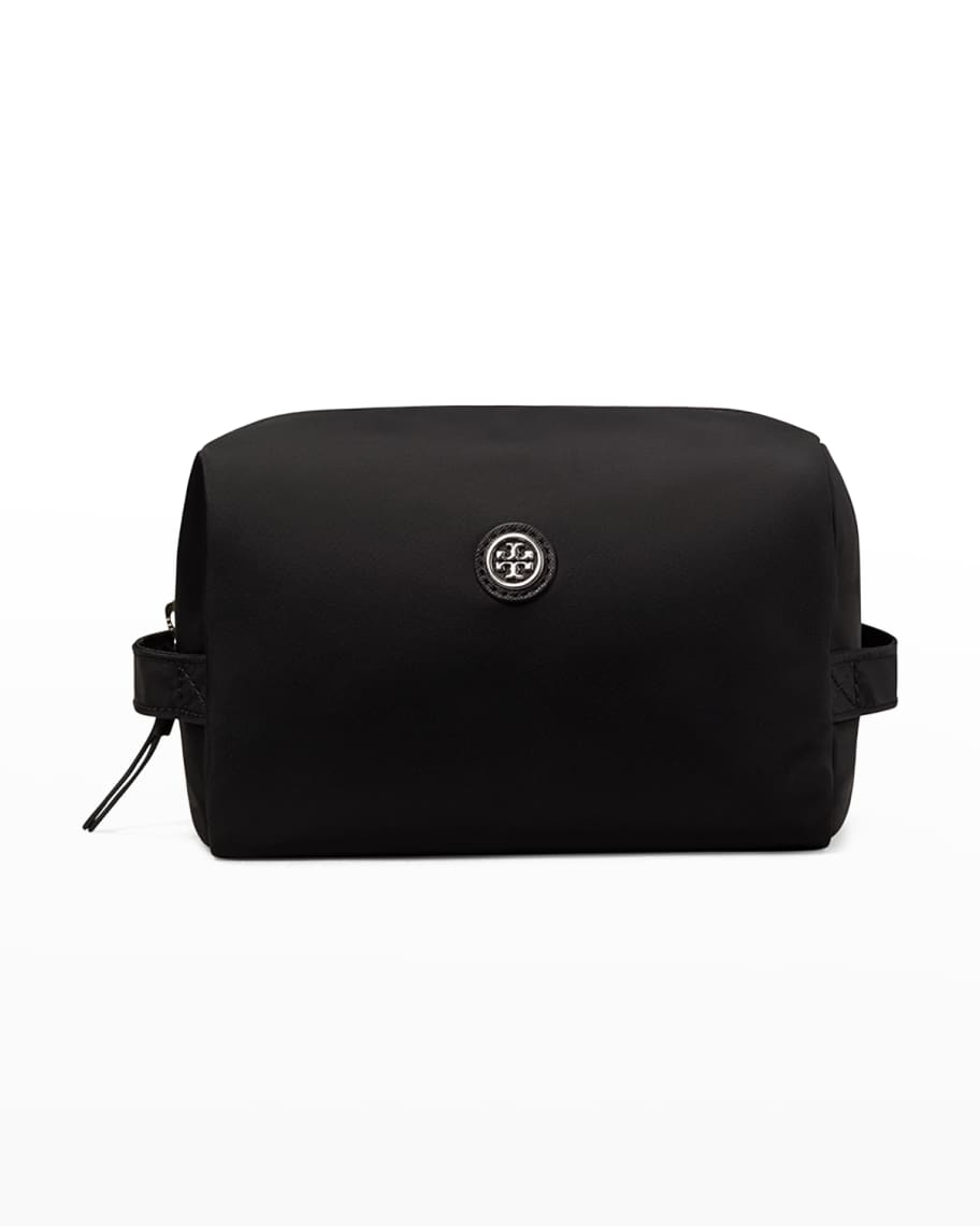 Tory Burch Recycled Nylon Large Cosmetic Case | Neiman Marcus