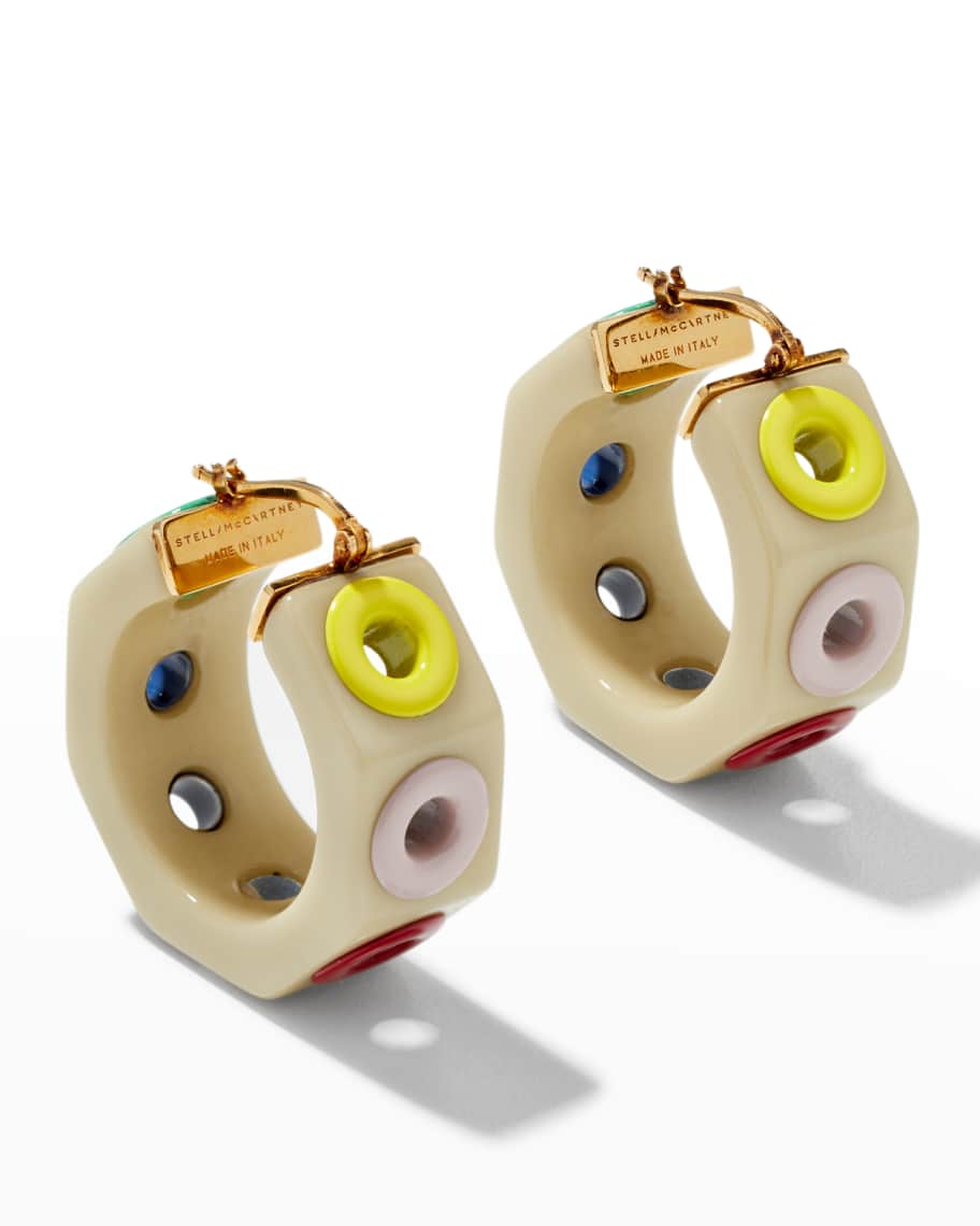 Stella McCartney Earrings with Multicolor Eyelets | Neiman Marcus