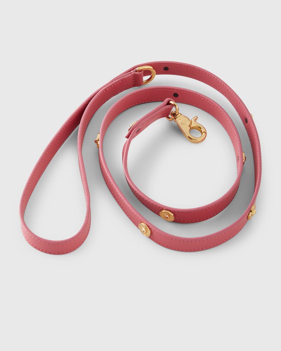 Versace Leather Dog Leash with Studs Large Neiman Marcus