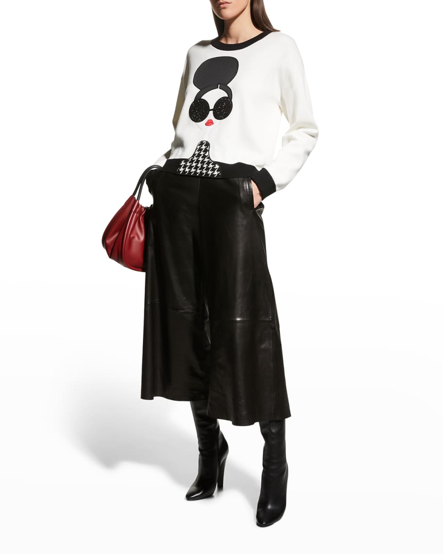 Alice and olivia stace face sweater discount