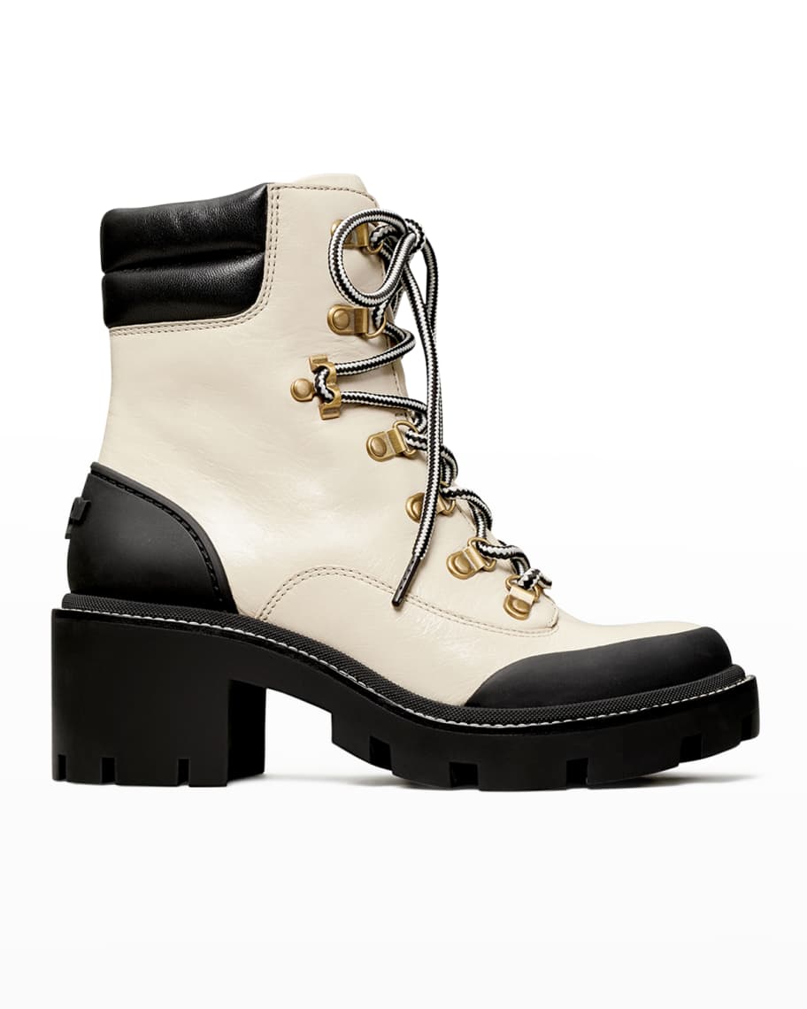 Tory Burch Hiker Lug-Sole Ankle Boots | Neiman Marcus