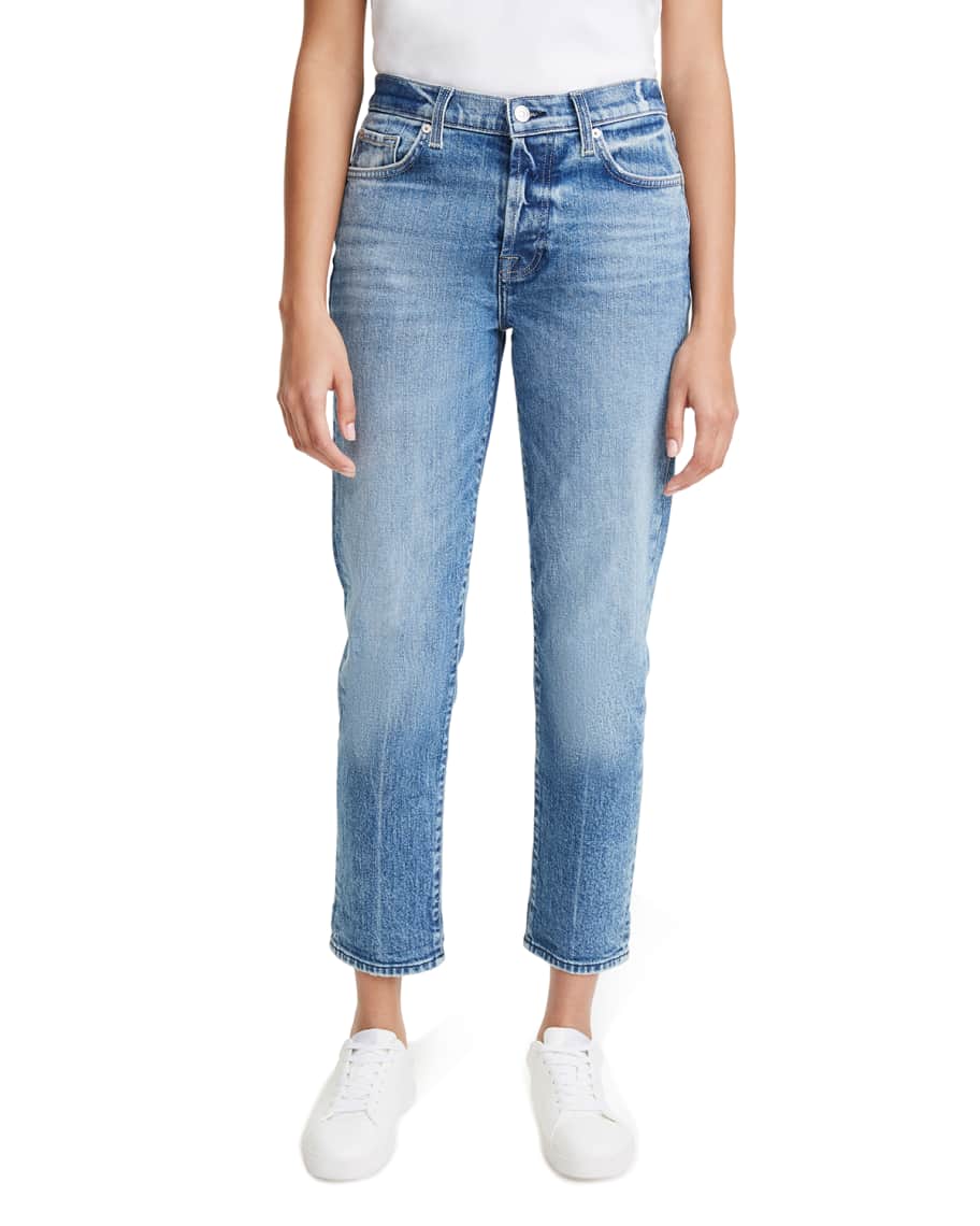 7 for all mankind Josefina Cropped Jeans | Neiman Marcus