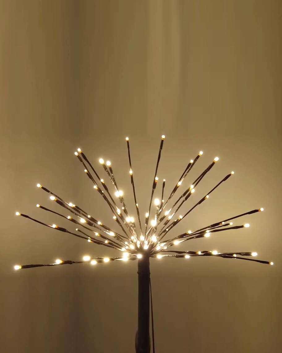 Barcana 24" Starburst Yard Stake with Multi/Clear LED Minis Neiman Marcus