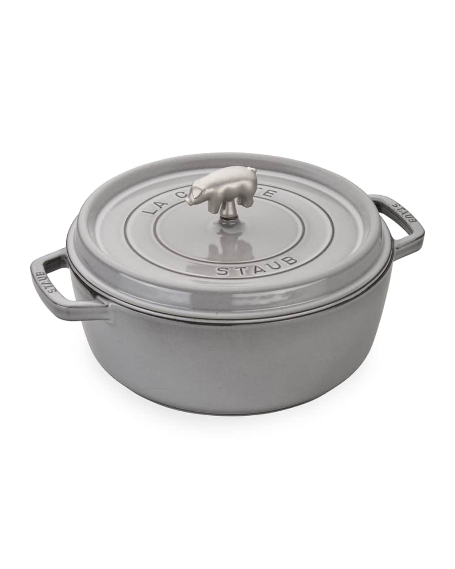 Staub Cast Iron Round Cocotte Oven, 1.25-qt, Matte Black