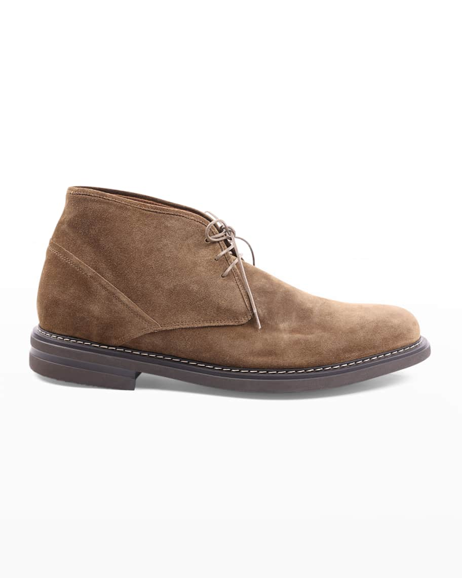 Bruno Magli Men's Orlando Chukka Suede Boots | Neiman Marcus