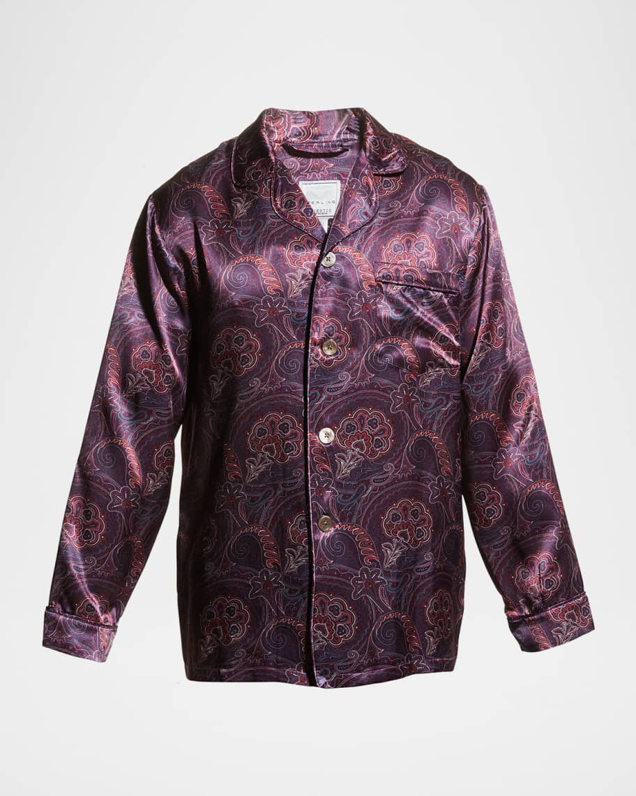Majestic International Men s Silk Paisley Pajama Set Neiman Marcus