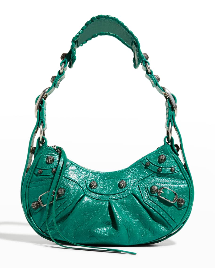 Balenciaga Cagole XS Studded Leather Shoulder Bag | Neiman Marcus