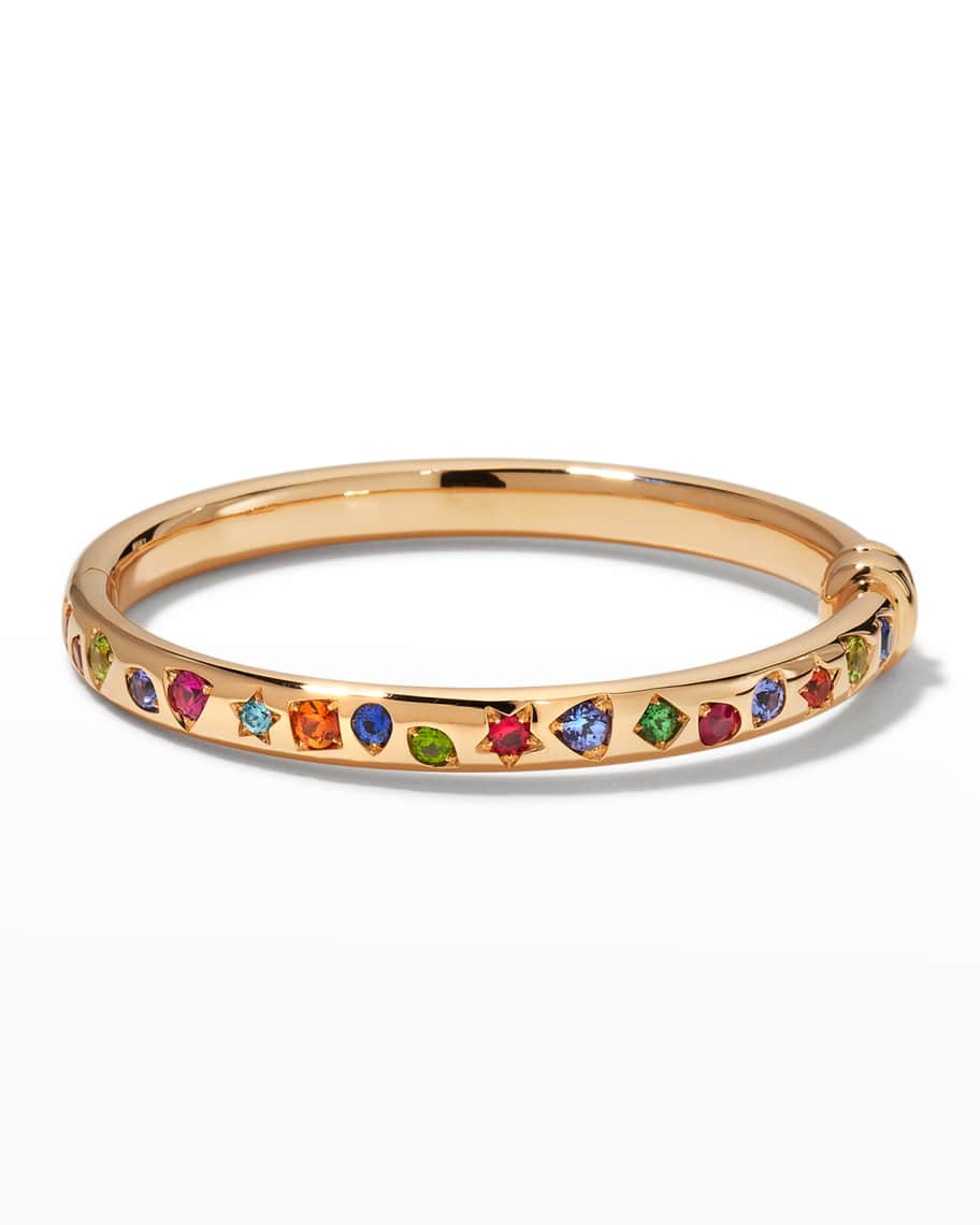 Pomellato Iconica Assorted-Stone Bangle Bracelet, Medium | Neiman Marcus