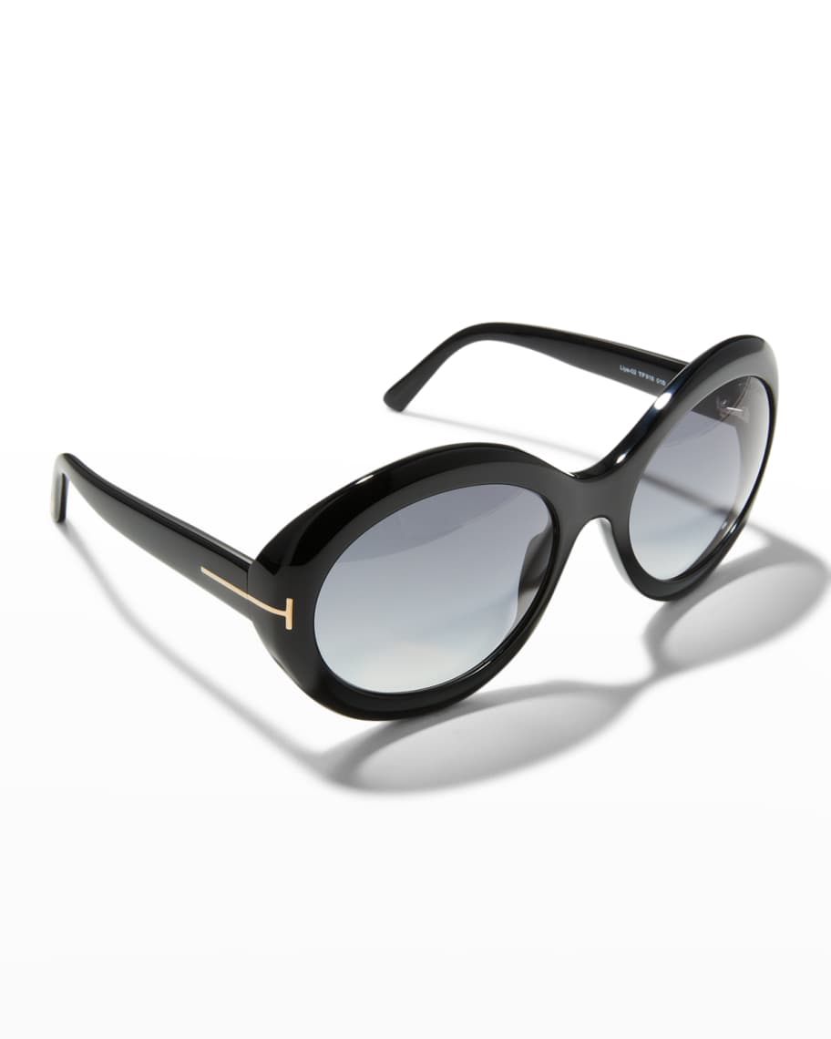 TOM FORD Liya Round Plastic Sunglasses | Neiman Marcus