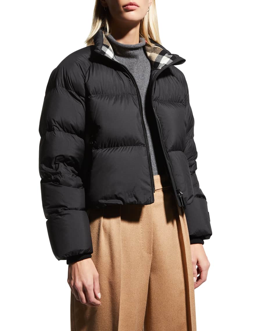 Burberry Alsham Cropped Puffer Jacket | Neiman Marcus