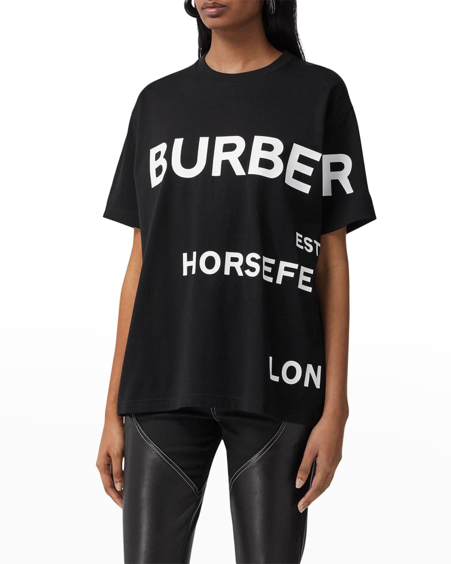 Burberry Carrick Horseferry Print Oversized T-shirt | Neiman Marcus
