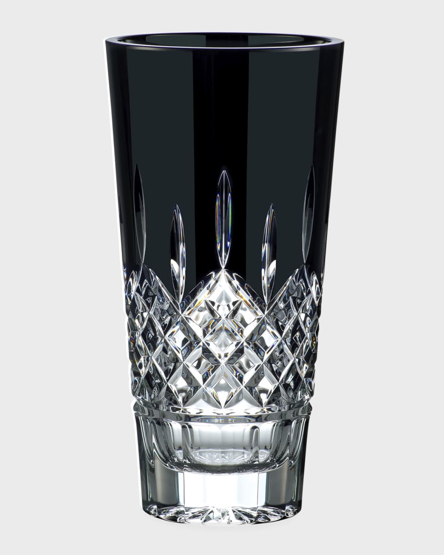 Waterford Crystal Lismore Black Vase - 10"