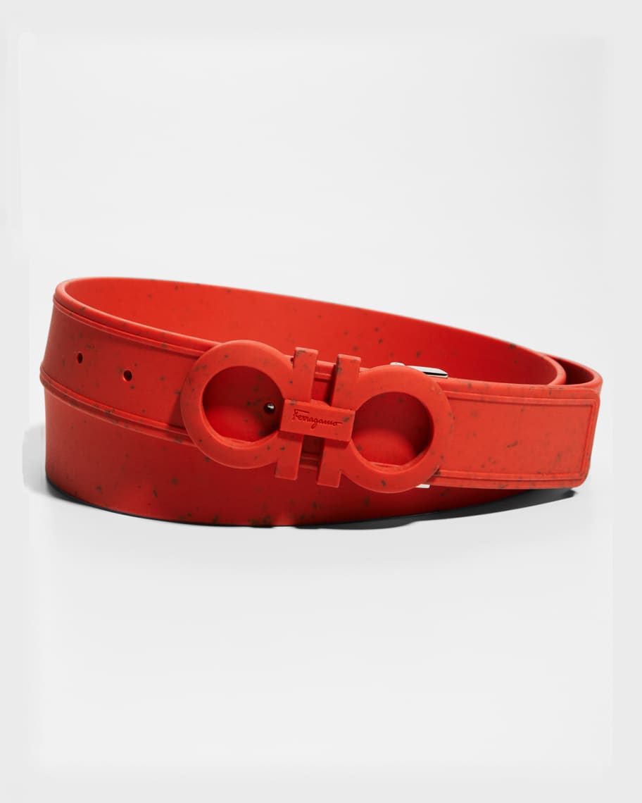 All red ferragamo belt store
