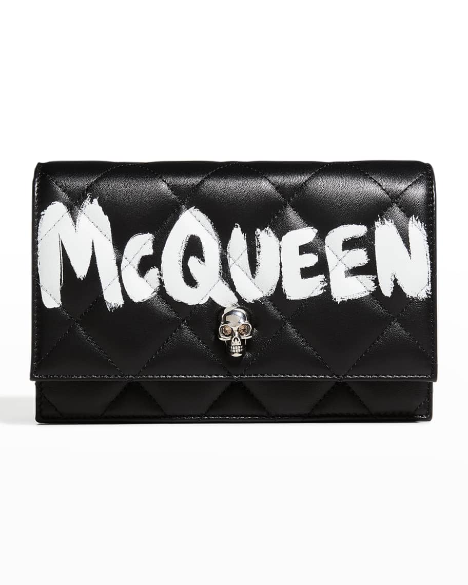 Alexander McQueen Black Skull Travel Wallet at the best price