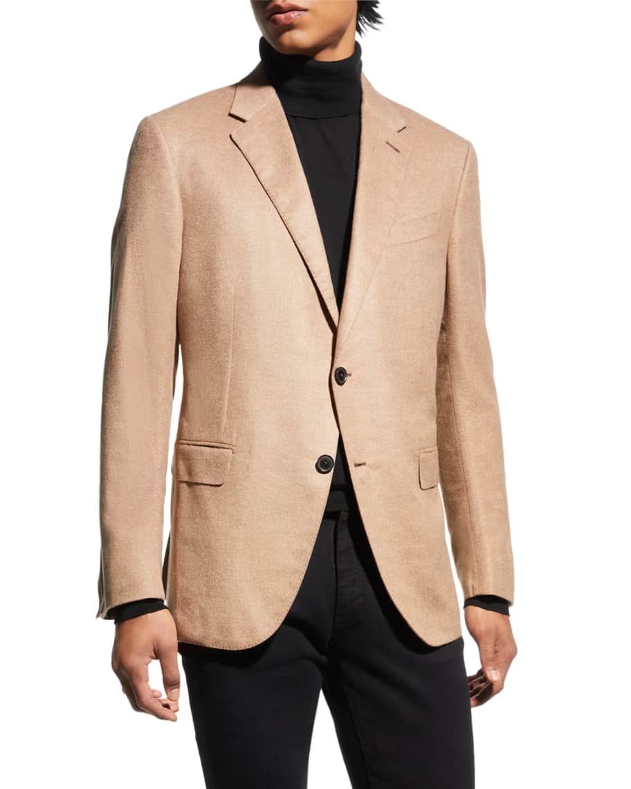 ZEGNA Men's Mulberry Silk Sport Jacket | Neiman Marcus