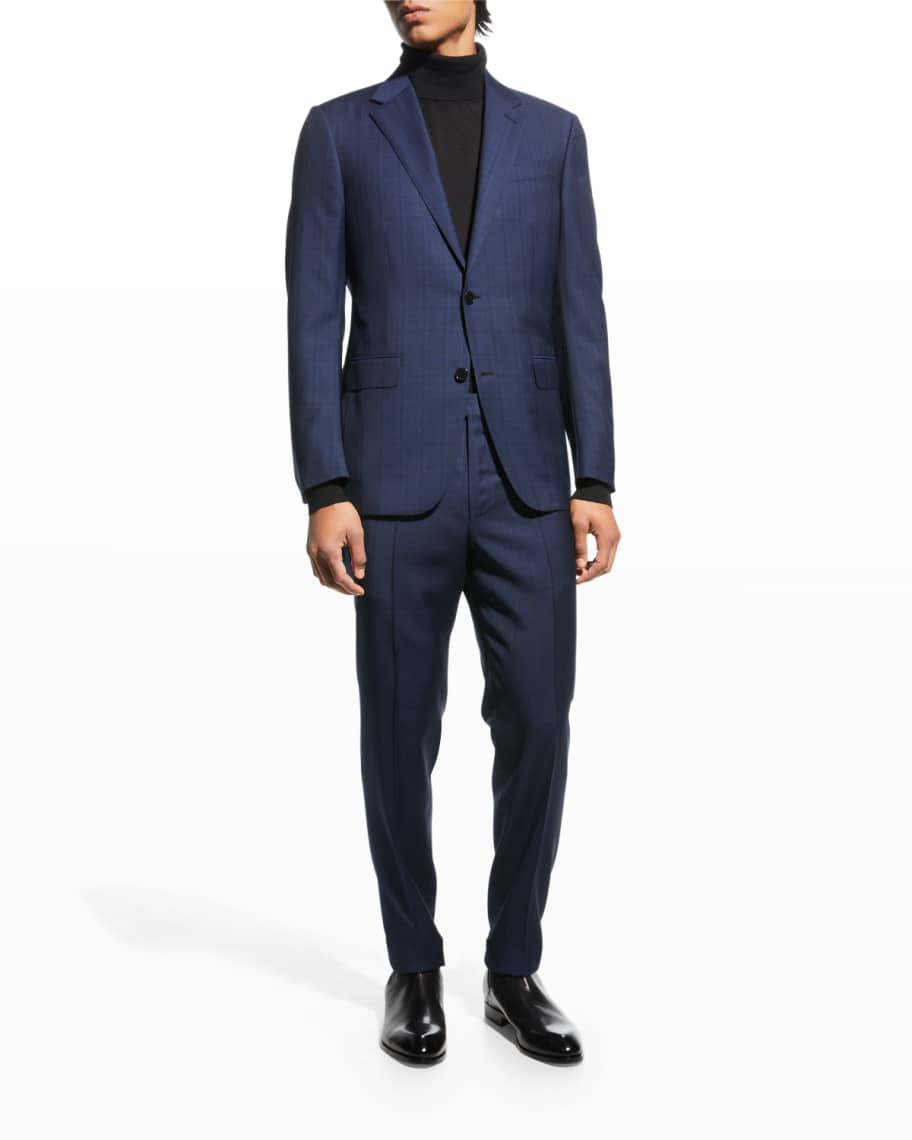 ZEGNA Men's Prince of Wales Suit | Neiman Marcus