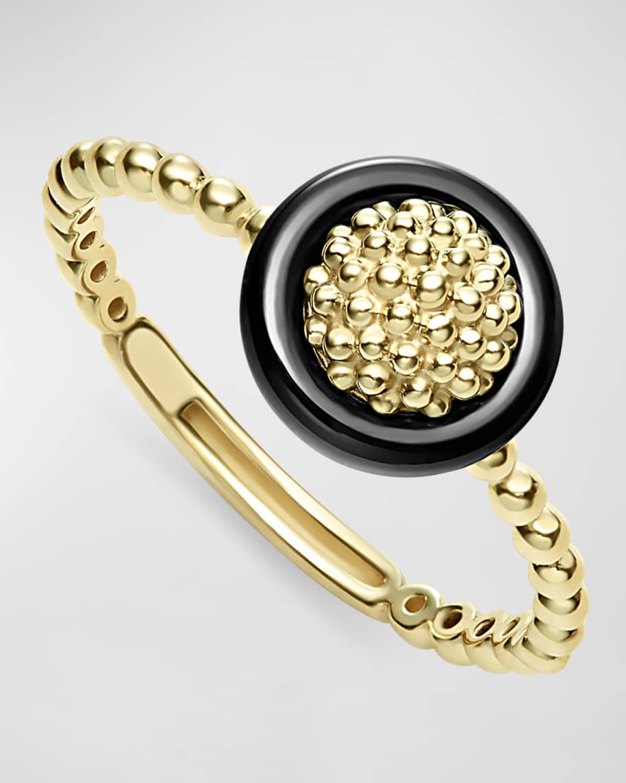 CHIEKO+ gold bobbin ring / caviar ring jTOoy8pBv5 - dreamvalleyresorts.com
