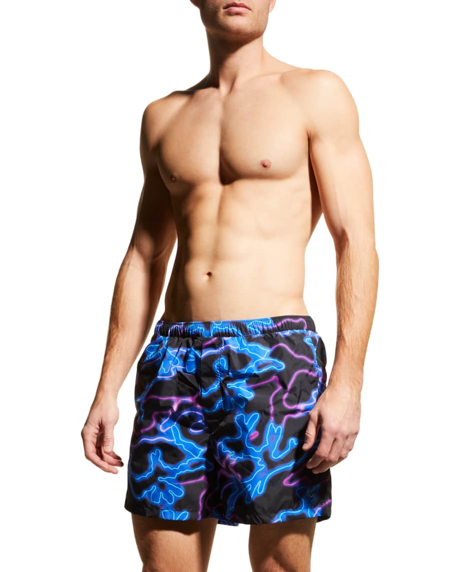 Men's Neon Camo Swim Shorts
