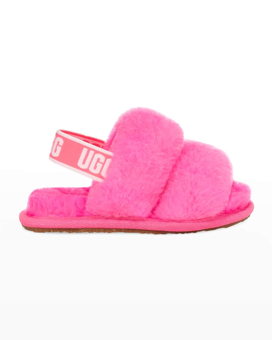 UGG Girl's Oh Yeah Shearling Slippers, Baby/Toddlers | Neiman Marcus