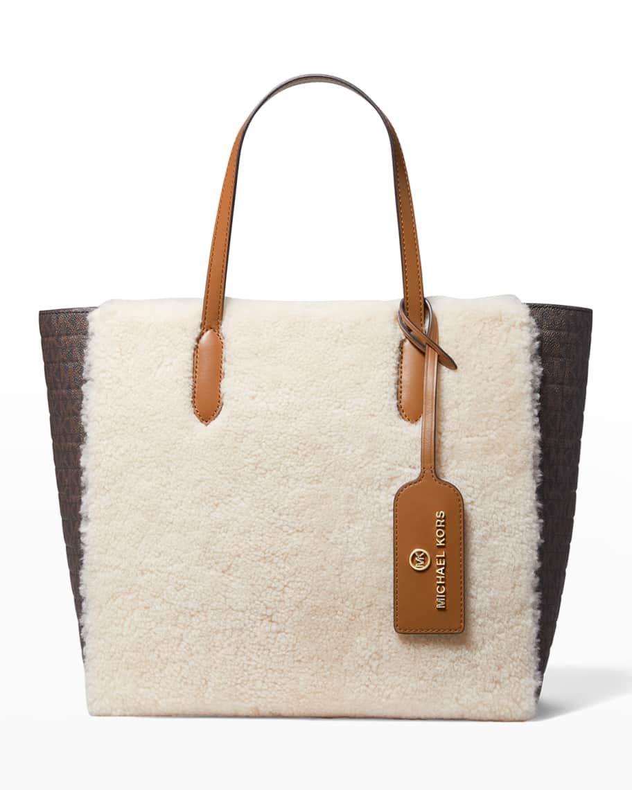 Michael kors fur backpack discount