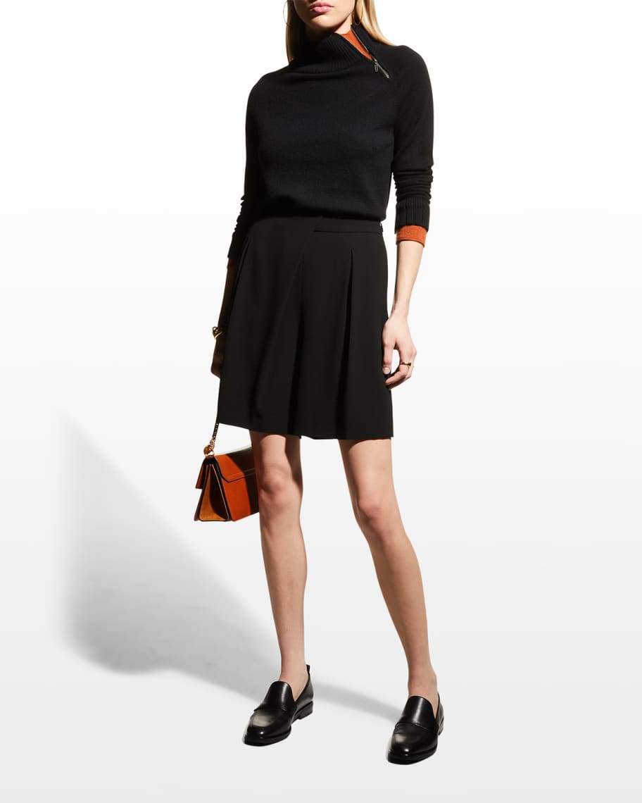 Lisa Todd The Insider Zip Neck Cashmere Sweater Neiman Marcus