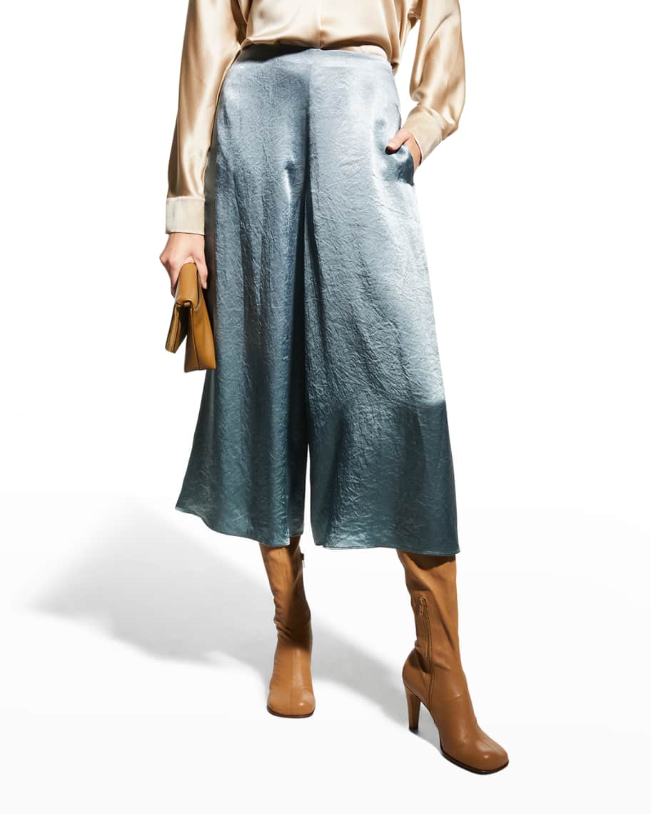 Satin culotte sales