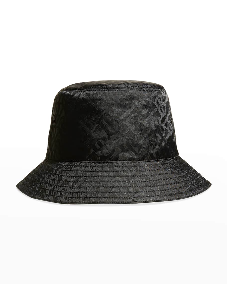 Burberry【☆ Cotton Monogram Jacquard Towel Bucket Hat】 Burberry Cotton Monogram Jacquard Bucket Hat, Size X-Small