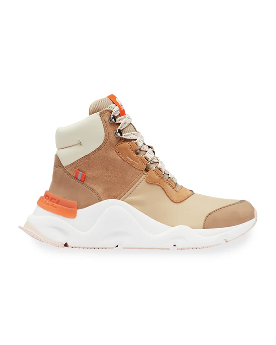 sorel kinetic conquest mixed leather hiker boots