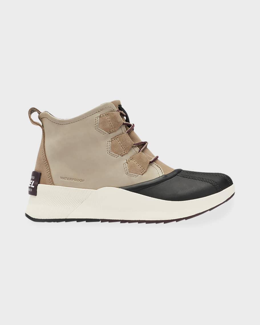 Sorel ONA mixed Leather Lace-Up Sport Booties | Neiman Marcus