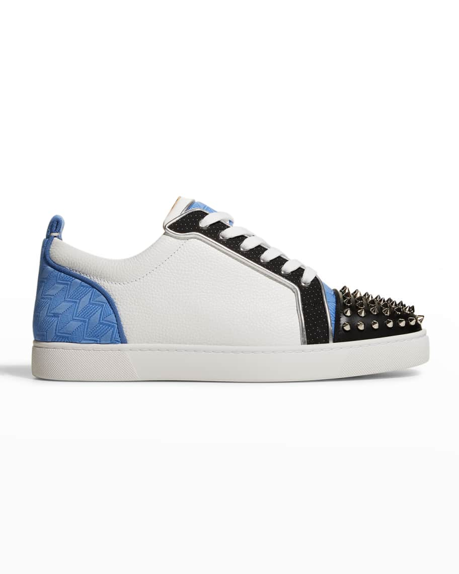 Christian Louboutin Men's Louis Junior Spikes Low-Top Sneakers