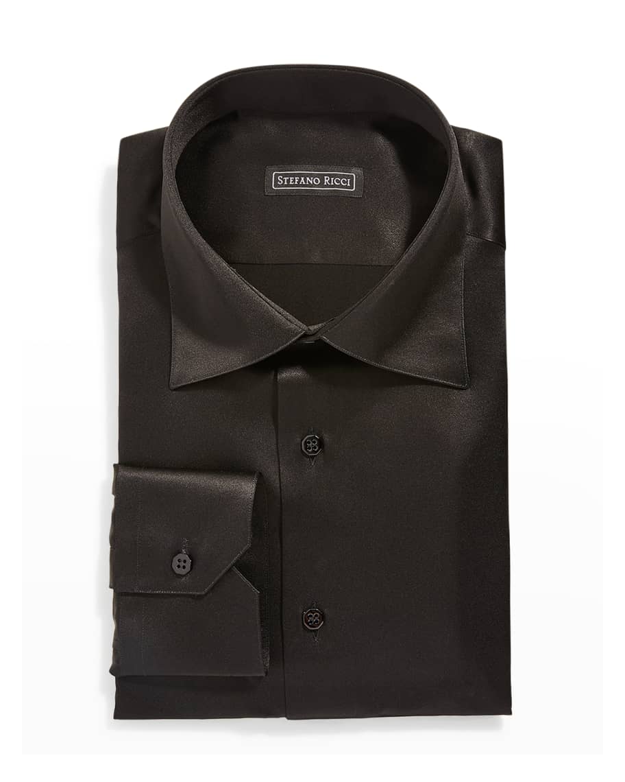 Stefano Ricci Men's Silk Dress Shirt | Neiman Marcus