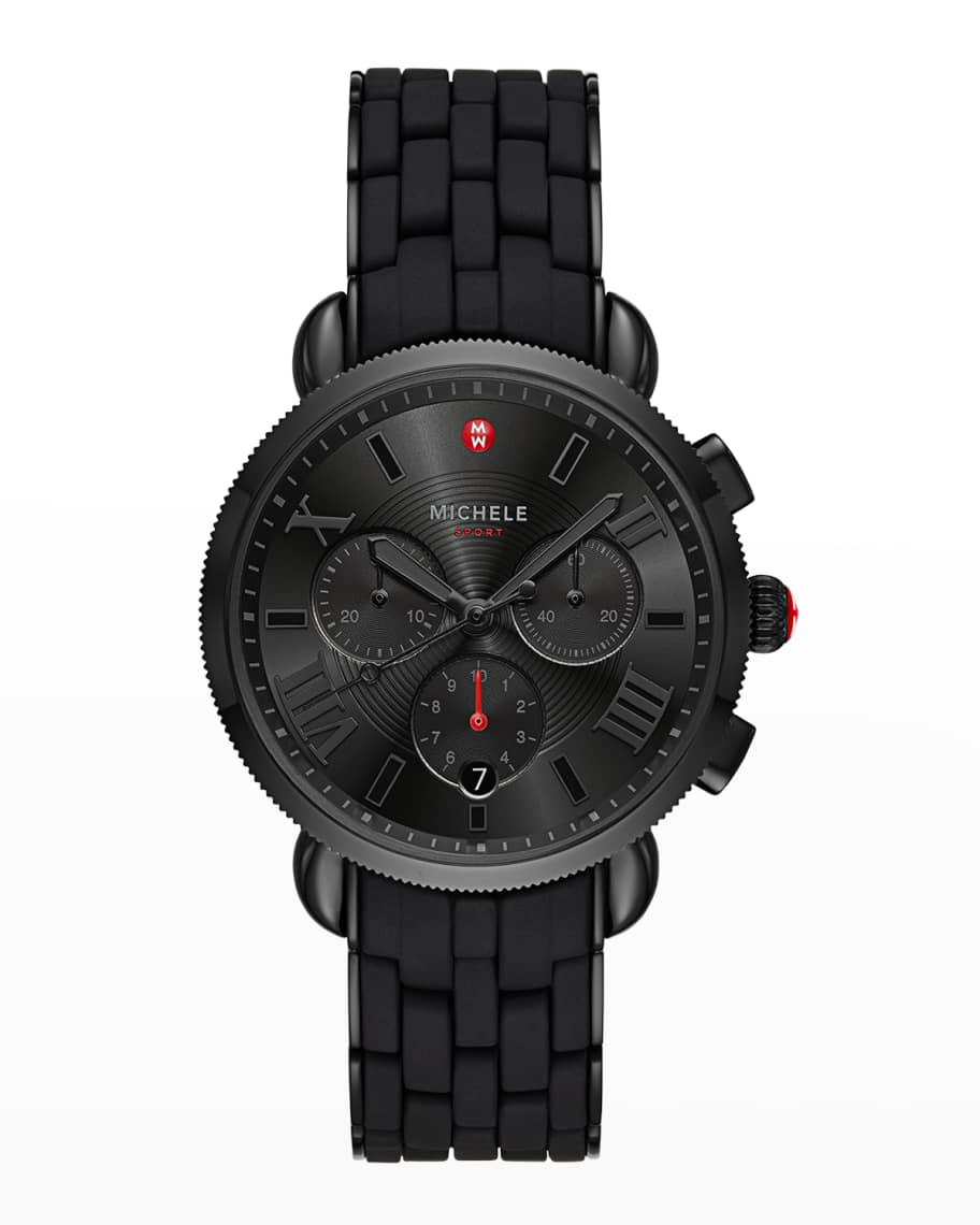 Michele black diamond watch hotsell