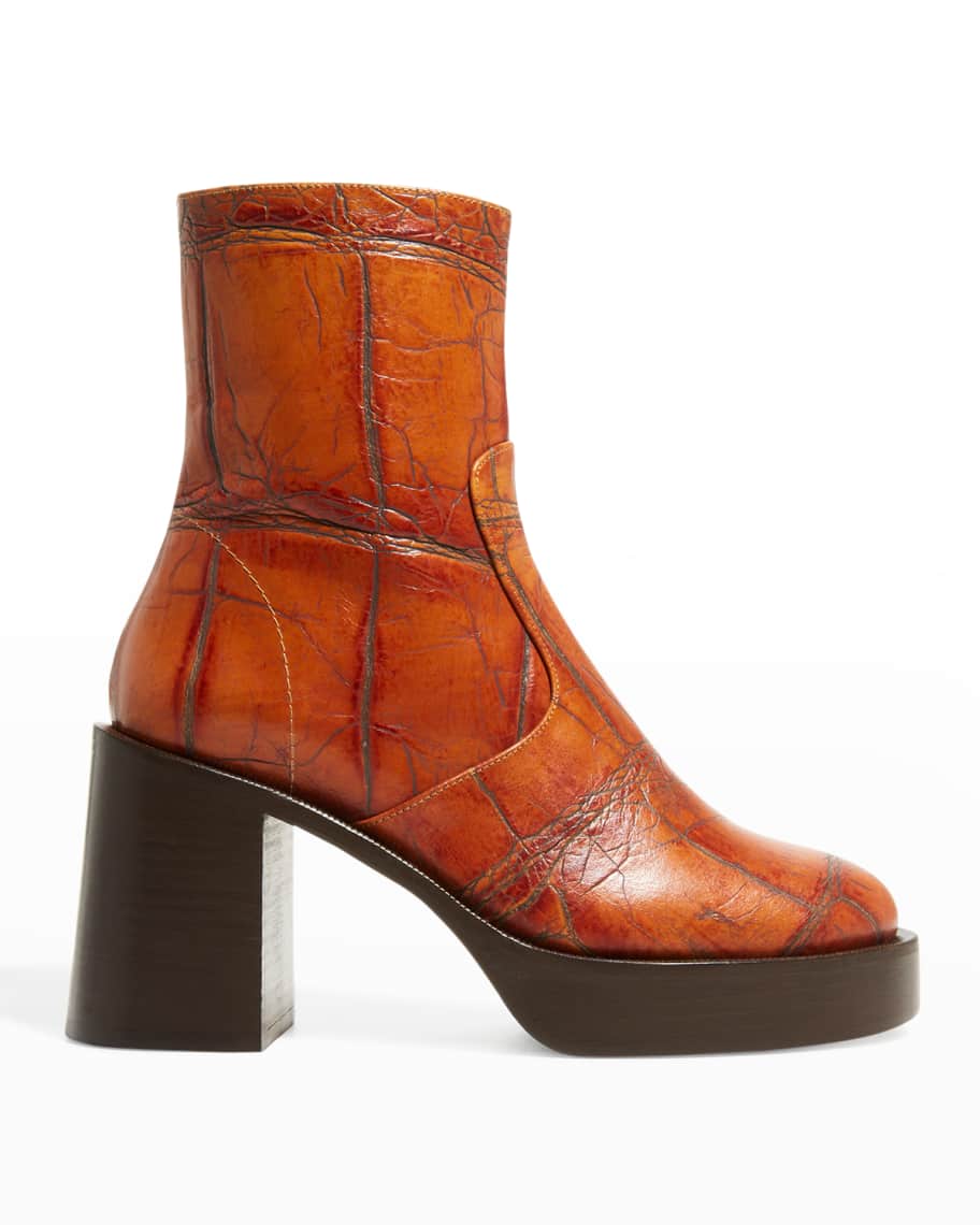 Simon Miller Raid Calfskin Zip Ankle Boots Neiman Marcus