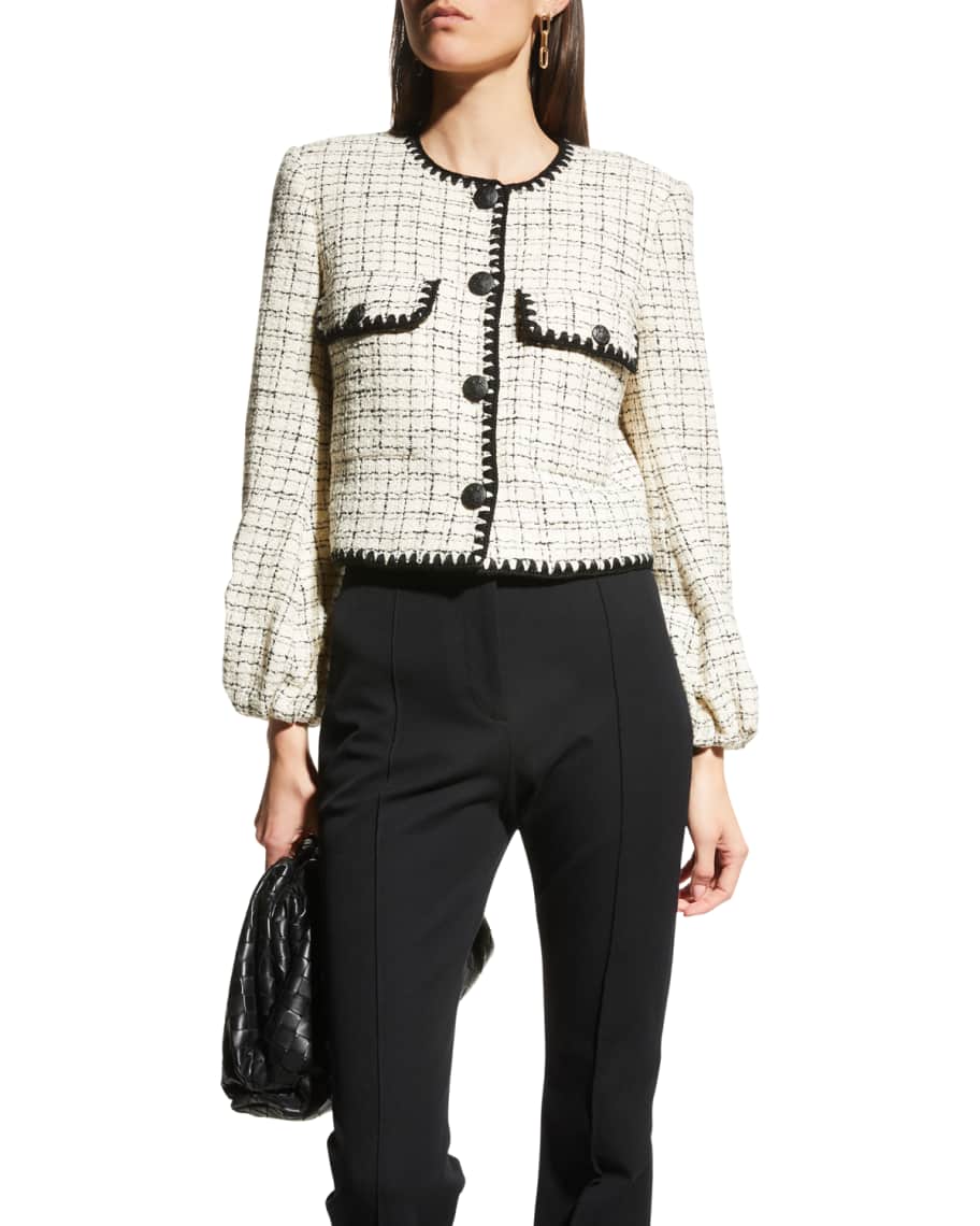 Veronica Beard Brim Tweed Jacket | Neiman Marcus