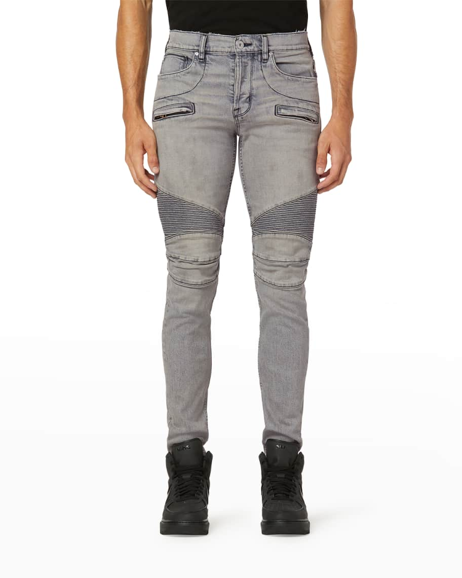 Hudson Men's The Blinder V2 Moto Jeans | Neiman Marcus