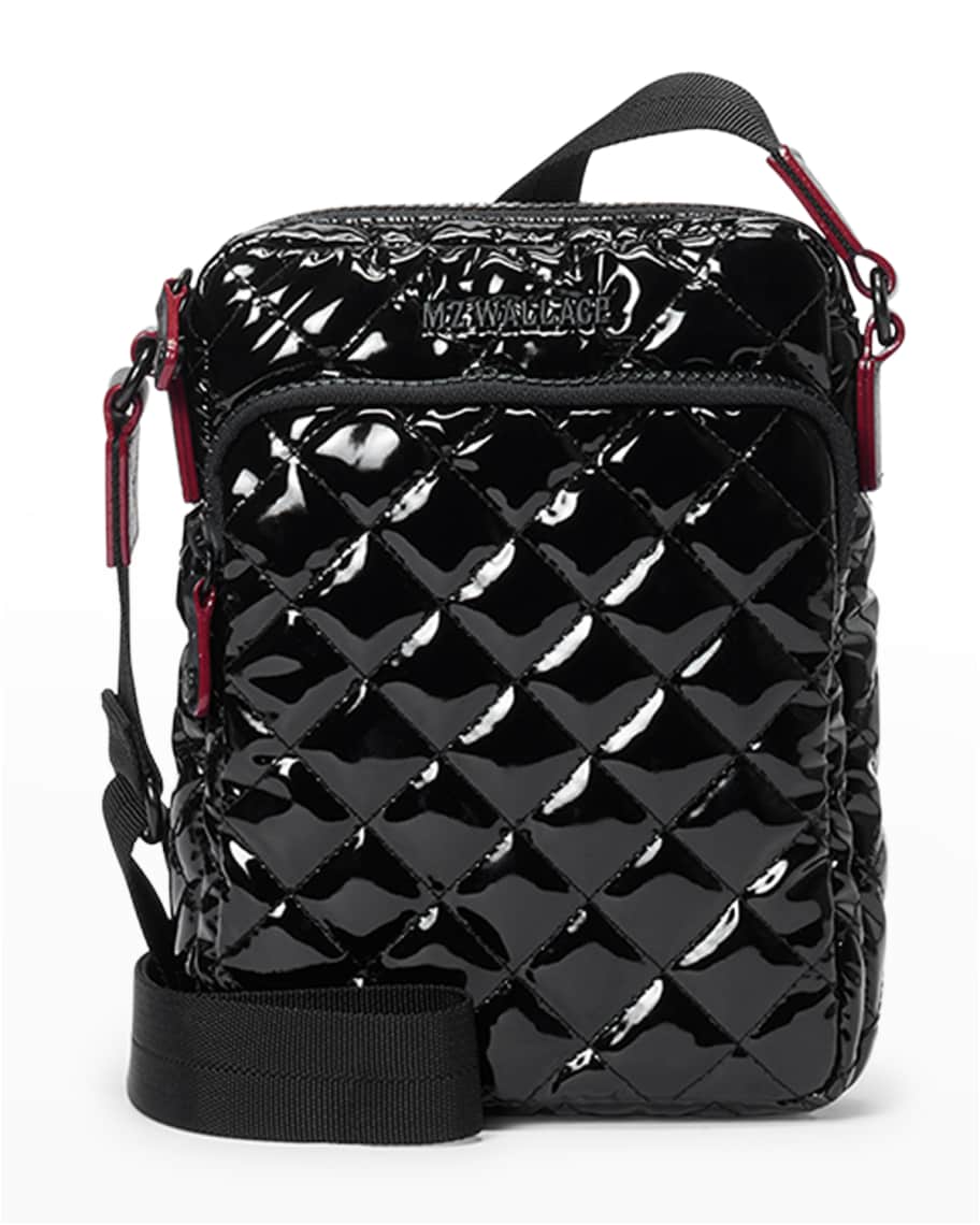 MZ WALLACE Metro Patent Quilted Crossbody Bag
