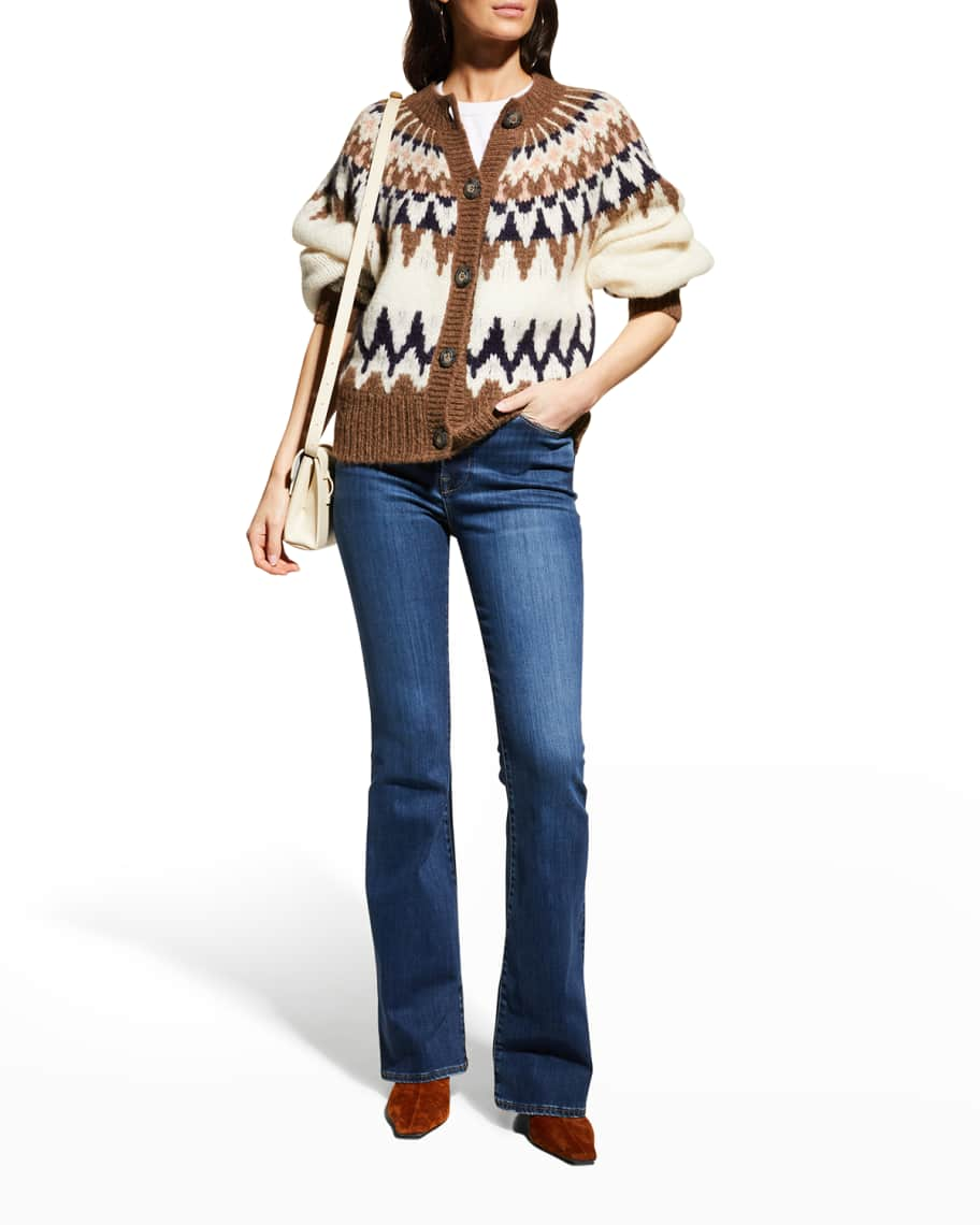 FRAME Fair Isle Alpaca Cardigan | Neiman Marcus