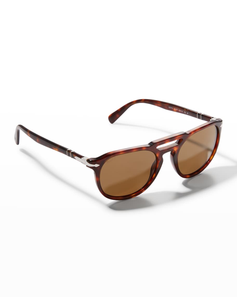 Persol Men's 52mm Polarized Acetate Rectangle Sunglasses | Neiman Marcus