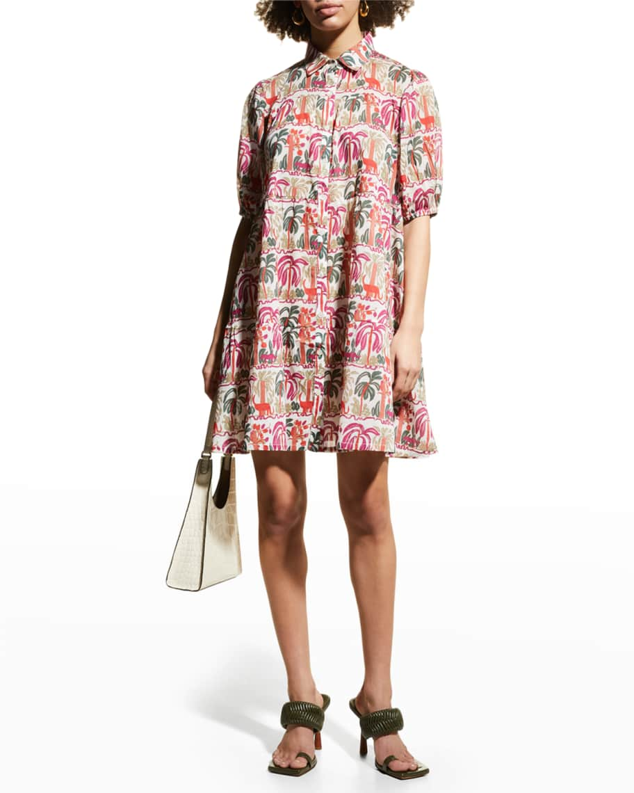 EMPORIO SIRENUSE Cassandra Printed Shift Dress | Neiman Marcus