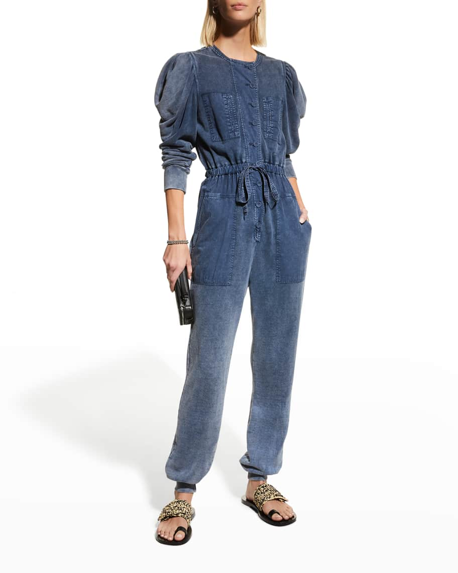 Ulla Johnson Sadie Puff-Sleeve Jumpsuit | Neiman Marcus