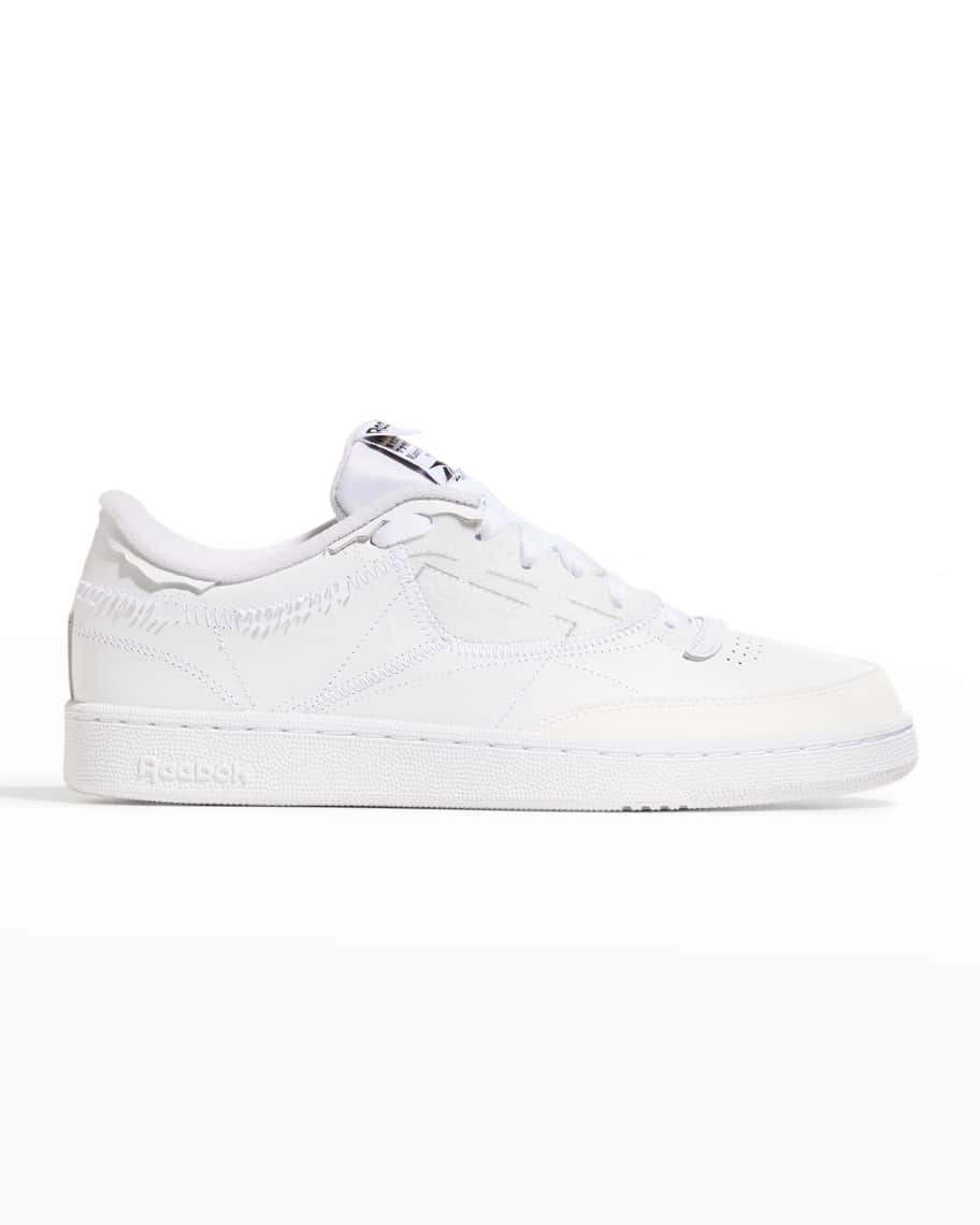 Maison Margiela x Reebok Club C Memory Of Shoes Leather Low-Top Sneakers Neiman Marcus